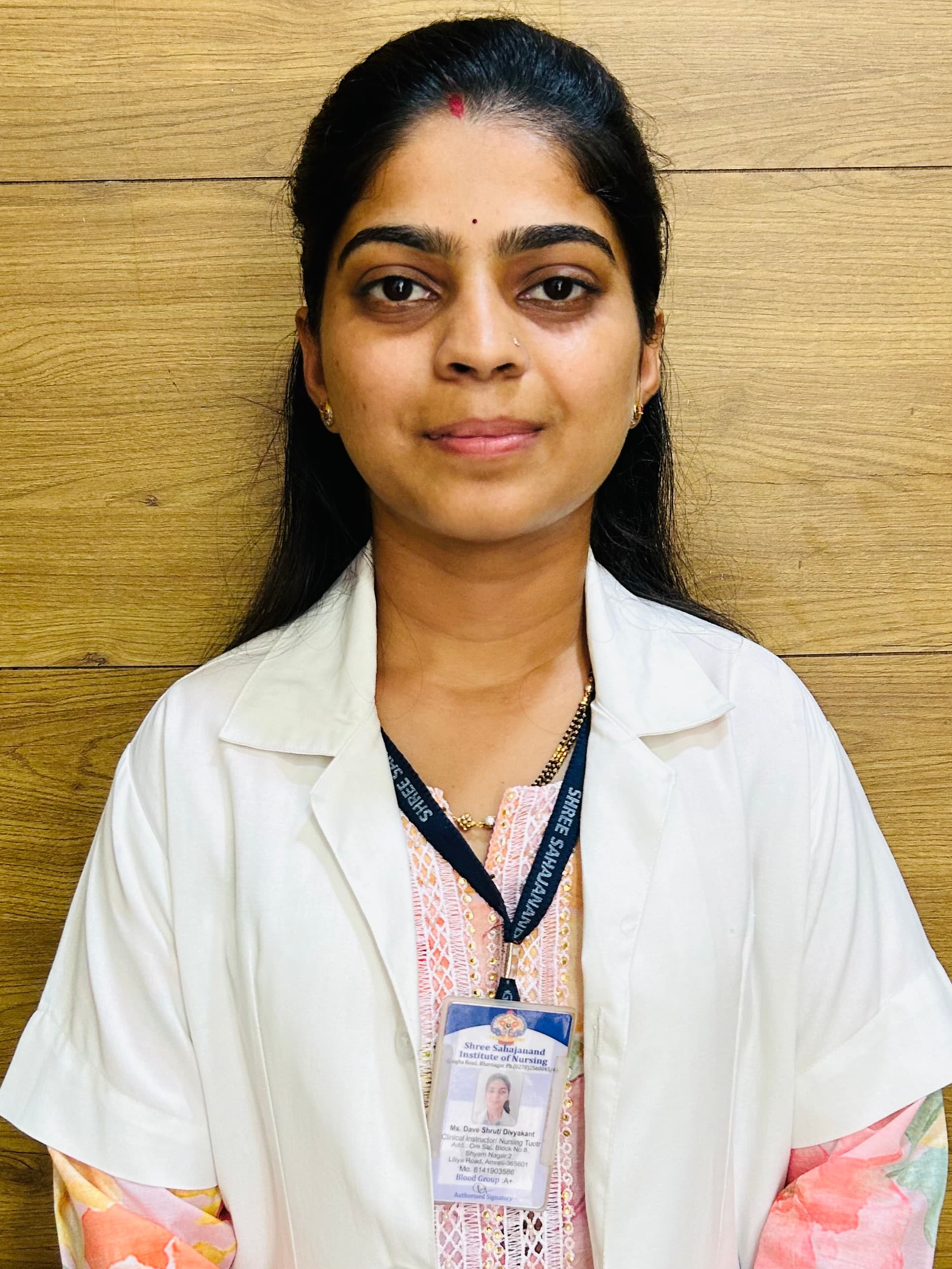 MS. SHRUTI DIVYKANTBHAI DAVE